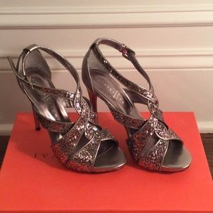 Ivanka Trump Women’s Heels | Pewter Multi Texture